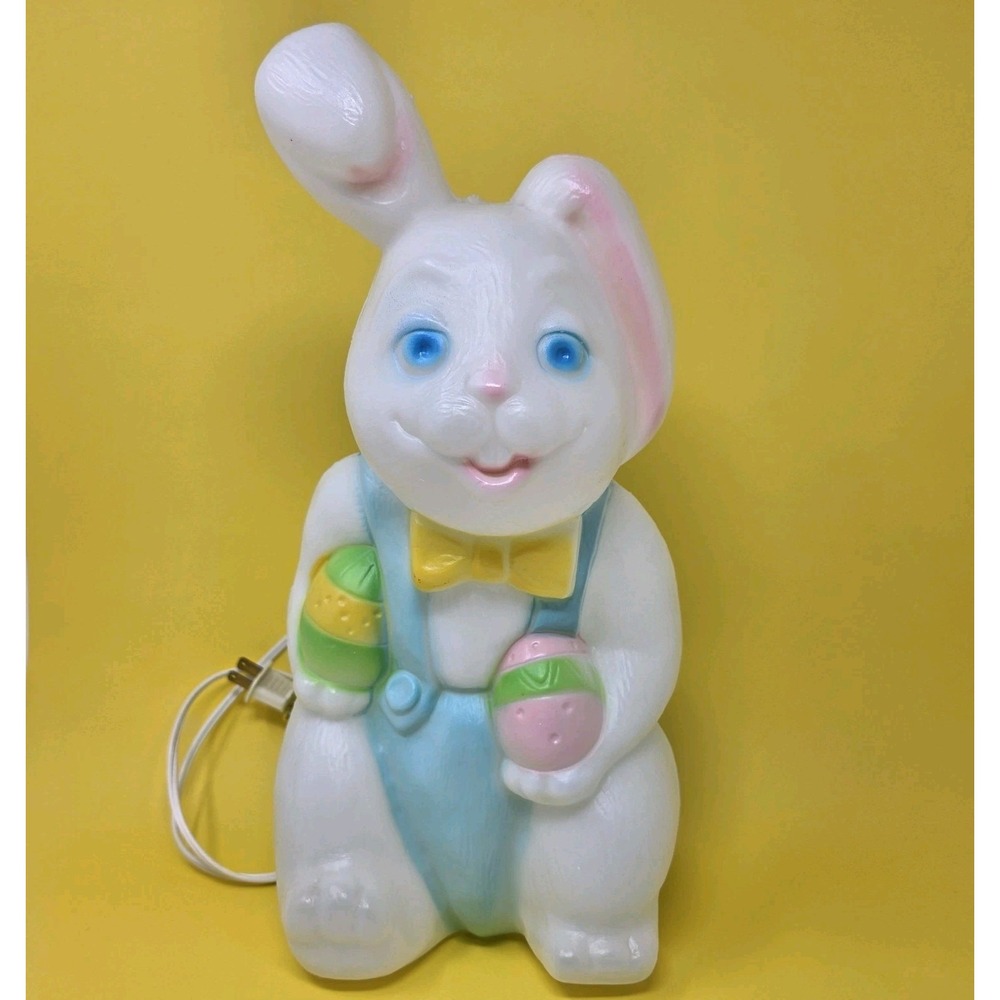 Vintage 1970s Empire 15" Bunny Rabbit Easter Egg Blow Mold